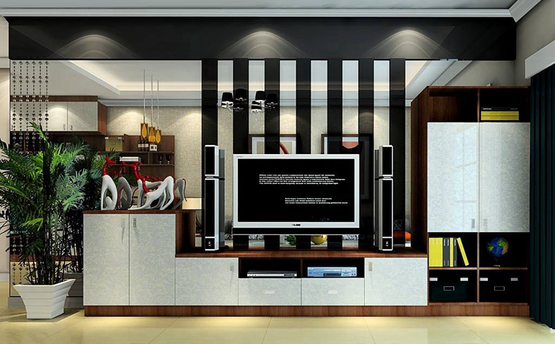 定制電視柜尺寸,星空梵高定制電視柜