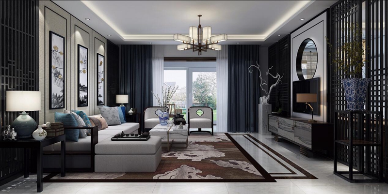 中式風格全屋定制,星空梵高全屋定制