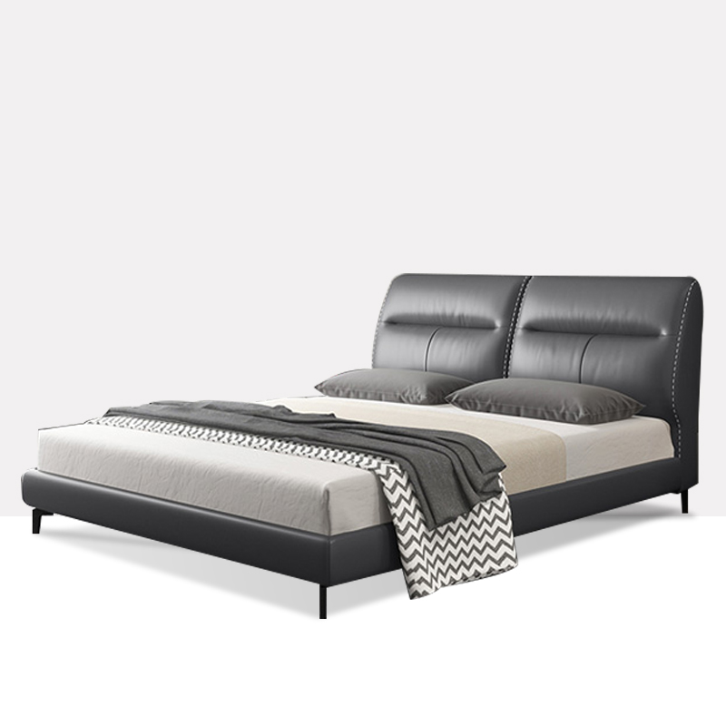 輕奢風格 頭層真皮軟床 真皮世家 8126 輕奢風格 頭層真皮軟床 真皮世家 8126